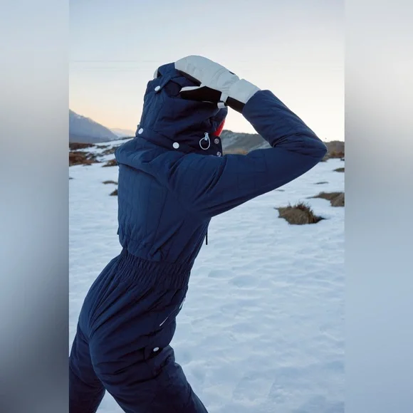 NEW Free People All Prepped Ski Suit Midnight Blue NWT - Picture 2 of 9